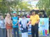 Semarak HUT ke-49 SMAN 2 Sumbawa, Kapolsek Sumbawa Hadiri Fun Walk Sekaligus Berikan Pengamanan