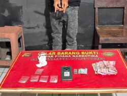Satresnarkoba Polres Dompu Ungkap Peredaran Sabu, Seorang Terduga Pelaku Diamankan Bersama Barang Bukti 4,1 Gram