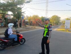 Satlantas Polres Lombok Utara Gelar Strong Point Pagi di 9 Titik Rawan Lalin Wilayah Pemenang, Tanjung dan Gangga