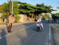 Cegah Kemacetan dan Beri Rasa Aman, Polsek Alas Barat Gelar Patroli Rawan Pagi di SDN Hijrah Usar Mapin