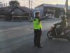 Satlantas Polres Dompu Gelar Strong Point Pagi, Antisipasi Kepadatan dan Kecelakaan Lalu Lintas