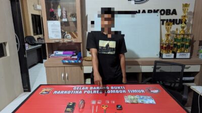 Satresnarkoba Polres Lombok Timur Ungkap Tindak Pidana Narkotika, 1,32 Gram Sabu Diamankan