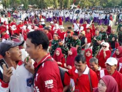 Ribuan Pelajar hingga TNI Padati Jalan Kebangsaan, Mataram Dipenuhi Merah Putih