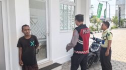 Polsek Pemenang Laksanakan Pengamanan di Bank NTB Syariah