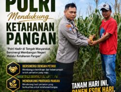 Dukung Asta Cita Presiden RI, Bhabinkamtibmas Polsek Kenduruan Polresta Tuban Cek Perkembangan Tanaman Jagung Milik Warga