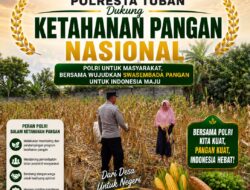 Polri Dukung Astacita, Polsek Semanding Polresta Tuban Turun Cek Tanaman jagung milik Warga di Desa Bektiharjo