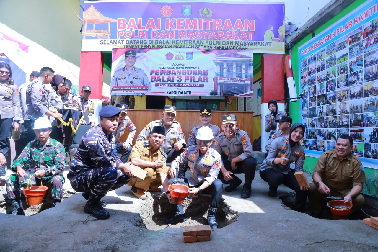 Bale Mediasi Tiga Pilar Dibangun di Lombok Barat