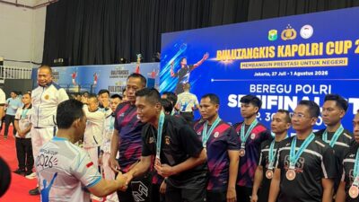 Tembus Tiga Besar Nasional, Polda NTB Sabet Juara III Bulutangkis Kapolri Cup 2026