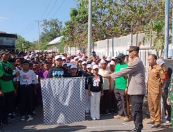 Semarakkan HUT RI ke-81, 600 Pelajar Ikuti Lomba Gerak Jalan Cepat Tepat di Lape, Kapolsek Pimpin Langsung Pengamanan