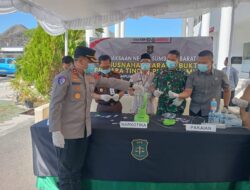 Kapolres Hadiri Pemusnahan Barang Bukti Narkotika di Kejaksaan Negeri Sumbawa Barat