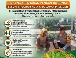 Polri Dukung Astacita, Polsek Grabagan Polresta Tuban Turun Cek Tanaman jagung milik Warga di Desa Grabagan