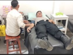Wujud Kepedulian Polri, Personel Polres Bima Kota Donorkan Darah untuk Bantu Pasien RSUD Bima