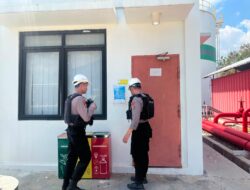 ‎Jaga Objek Vital Nasional, Unit Pamobvit Polres Bima Kota Patroli di PLTMG Bonto