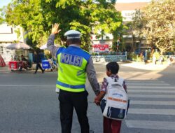 Gatur Pagi Satlantas Polres Bima Kota, Wujudkan Kamseltibcarlantas yang Aman dan Berkeselamatan