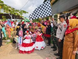 Pastikan Keamanan Anak-Anak, Kapolsek Buer Kawal Ketat Pawai Budaya Tingkat TK dan PAUD