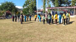 Persiapan HUT RI ke-81, Bhabinkamtibmas Polsubsektor Lantung Berikan Pelatihan Intensif kepada Anggota Paskibraka