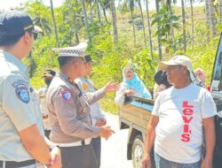 Tekan Risiko Kecelakaan, Satlantas Polres Bima Kota Edukasi Warga di Jalur Rawan
