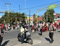 Polres Bima Kota Amankan Pawai Budaya TK Se-Kota Bima Meriahkan HUT RI Ke-81