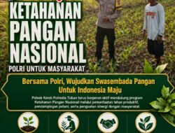 “Polsek Kerek Polresta Tuban Dukung Ketahanan Pangan Nasional melalui Pendampingan Kepada Petani.”