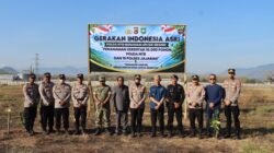 Gerakan Indonesia Asri Polda NTB, Kapolres Sumbawa Pimpin Penanaman Serentak 10.000 Pohon di Arena Pacuan Kuda Moyo Hilir