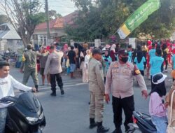 Meriahkan HUT Kemerdekaan RI Ke-81, Polsek Woha Laksanakan Pengamanan Lomba Gerak Jalan Antar Instansi Kecamatan Woha