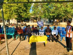 Hadiri Pembukaan Turnamen Mini Soccer PSP Panda, Bhabinkamtibmas Polsubsektor Palibelo Imbau Warga Jaga Kondusifitas Kamtibmas