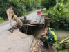 Jalan Penghubung Taman Baru-Buwun Emas Mengalami Amblas