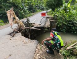 Jalan Penghubung Taman Baru-Buwun Emas Mengalami Amblas