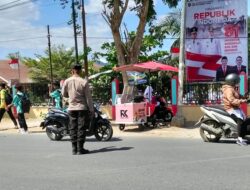 Cegah Tawuran Pelajar dan Kepadatan Arus Lalulintas di Jam Pulang Sekolah Polsek Woha Laksanakan Kegiatan Rawan Siang
