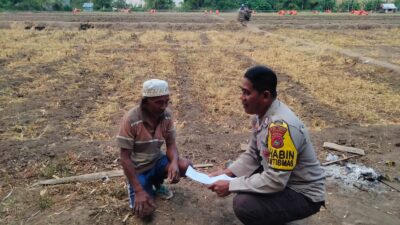 Bhabinkamtibmas Desa Cempi Jaya Imbau Petani dan Pemilik Ternak Jaga Kerukunan