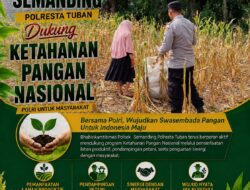Polri Dukung Astacita, Polsek Semanding Polresta Tuban Turun Cek Tanaman jagung milik Warga di Desa Jadi