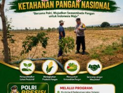 Bhabinkamtibmas Desa Margorejo Dampingi Petani Olah Lahan Pertanian