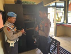 Propam Polres Lombok Utara Periksa Inventaris Senpi Penjagaan, Pastikan Lengkap dan Terkendali