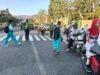 Unit Lantas Polsek Rasanae Barat Laksanakan Rawan Pagi, Wujudkan Kamseltibcarlantas di Depan MTsN I Kota Bima
