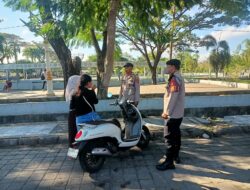 Polsek Praya Intensifkan Patroli Antisipasi 3C di Alun-Alun Tastura