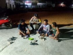 Bhabinkamtibmas Desa Apitaik Sambangi Warga, Sampaikan Himbauan Kamtibmas
