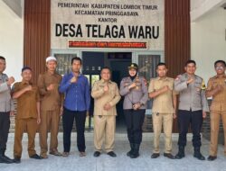 Kapolsek Pringgabaya Jalin Silaturahmi dengan Pemerintah Desa Telaga Waru, Perkuat Sinergitas Jelang Pilkades