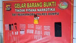 POLRES DOMPU UNGKAP PEREDARAN SABU 8,18 GRAM DI KECAMATAN KEMPO