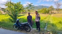 Dukung Program Asta Cita Presiden, Bhabinkamtibmas Desa Sebasang Sambangi Petani di Dusun Sebasang Ketanga