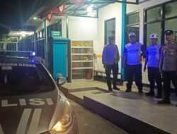 Cegah Tindak Pidana 3C dan Objek Vital, Piket Jaga Polsek Labuhan Badas Gelar Patroli Blue Light