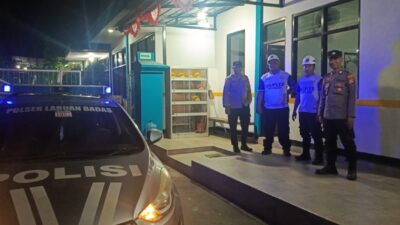 Cegah Tindak Pidana 3C dan Objek Vital, Piket Jaga Polsek Labuhan Badas Gelar Patroli Blue Light