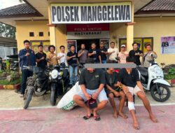 Timsus Polsek Manggelewa Bekuk Terduga Pelaku Curanmor, Empat Motor Diamankan