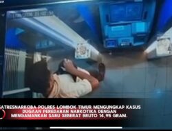 Polres Lombok Timur Tangkap Terduga Pemilik Sabu 14,95 Gram di Area BRI Selong