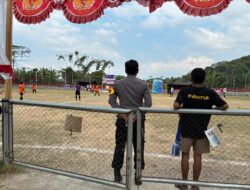 Bhabinkamtibmas Polsek Batu Lanteh Berikan Pengamanan Optimal pada Pertandingan Sepak Bola Mini Bupati Cup 2026
