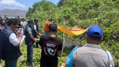 Polres Bima Kota Tindaklanjuti Penemuan Mayat di Pantai Wadu Baba, Olah TKP dan Periksa Saksi