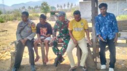 Bhabinkamtibmas dan Babinsa Doro Melo Ajak Warga Dukung Ketahanan Pangan Nasional