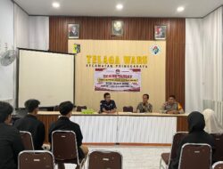 Bhabinkamtibmas Desa Telaga Waru Hadiri Penerimaan Mahasiswa KKN IAIH Pancor, Ajak Jaga Kondusivitas Jelang Pilkades 2027