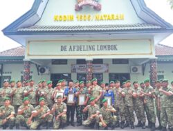 Enam Personel Kodim Mataram Akhiri Masa Pengabdian
