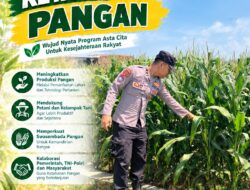 Dukung Ketahanan Pangan, Bhabinkamtibmas Monitoring Pertumbuhan Tanaman Jagung