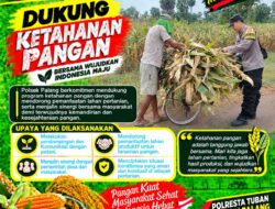 Dukung Astacita, Polsek Palang Polresta Tuban Pantau Langsung Lahan Jagung milik warga Desa Tegalbang